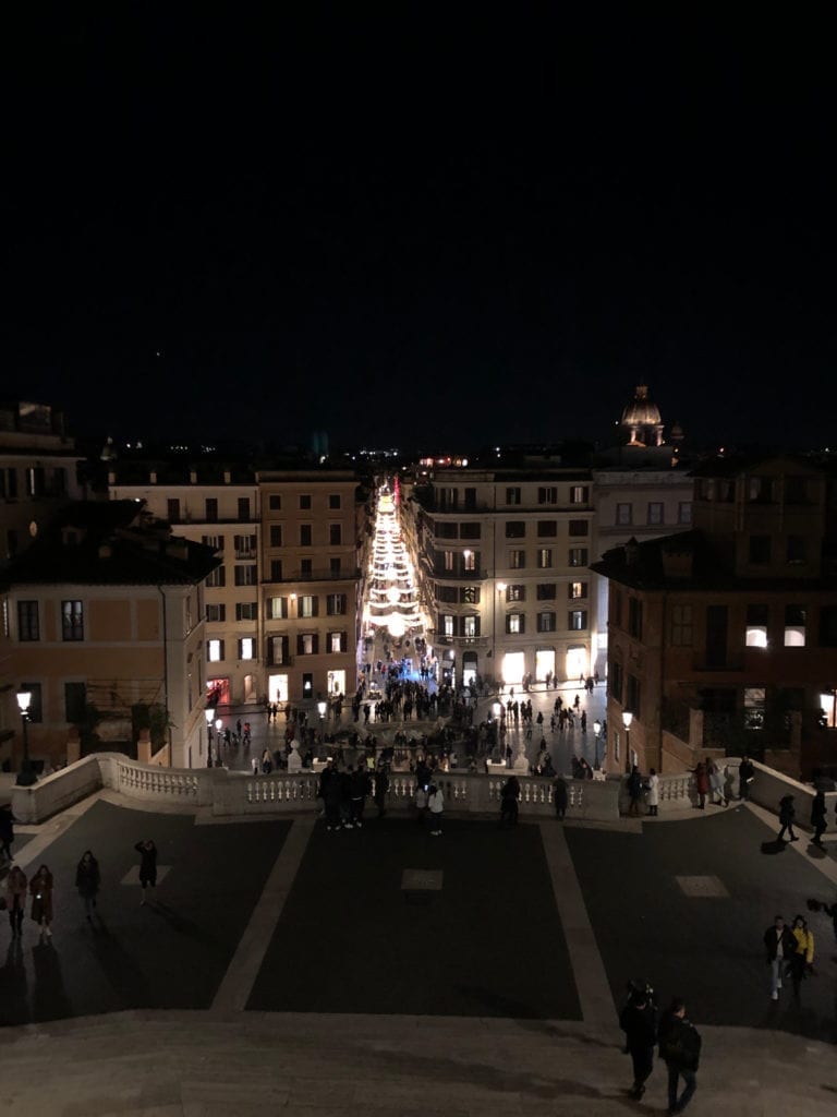 Night View from the Spanish Steps