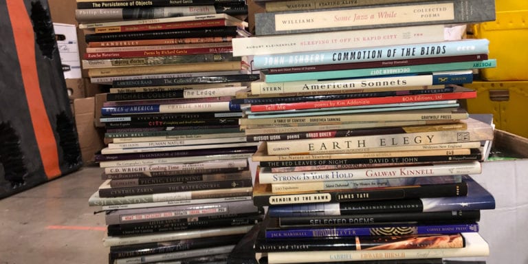 Stacked Poetry Books
