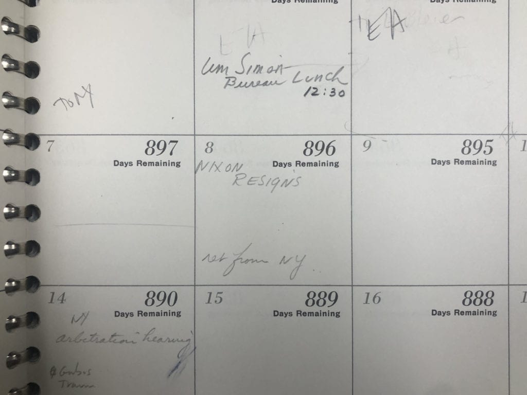 Nixon Calendar