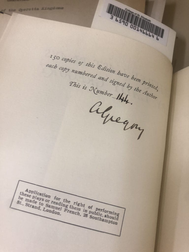 Signed Lady Gregory Book
