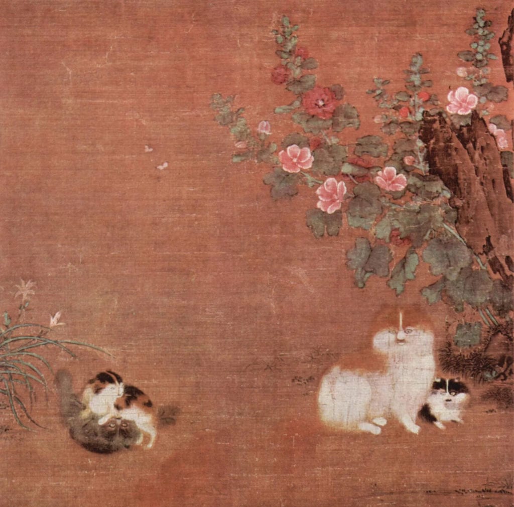 Cats in the Garden, by Mao Yi, 12th century
