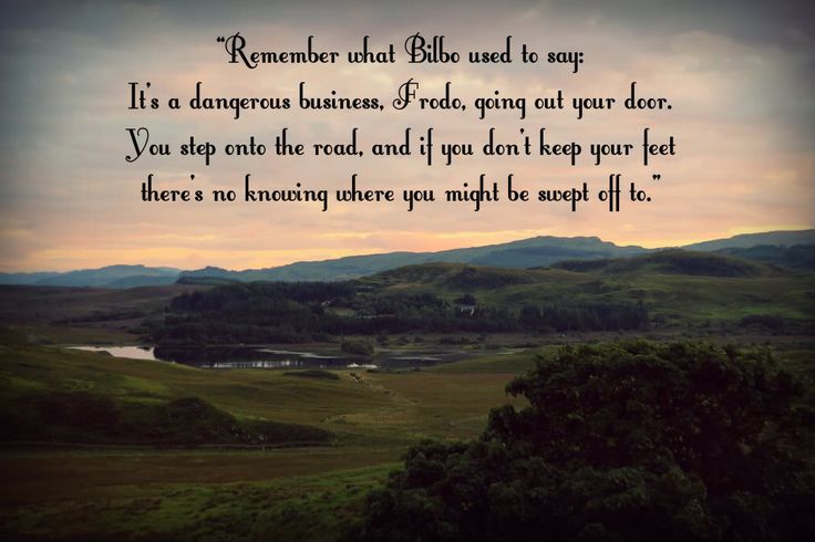 Tolkien Bilbo Quote
