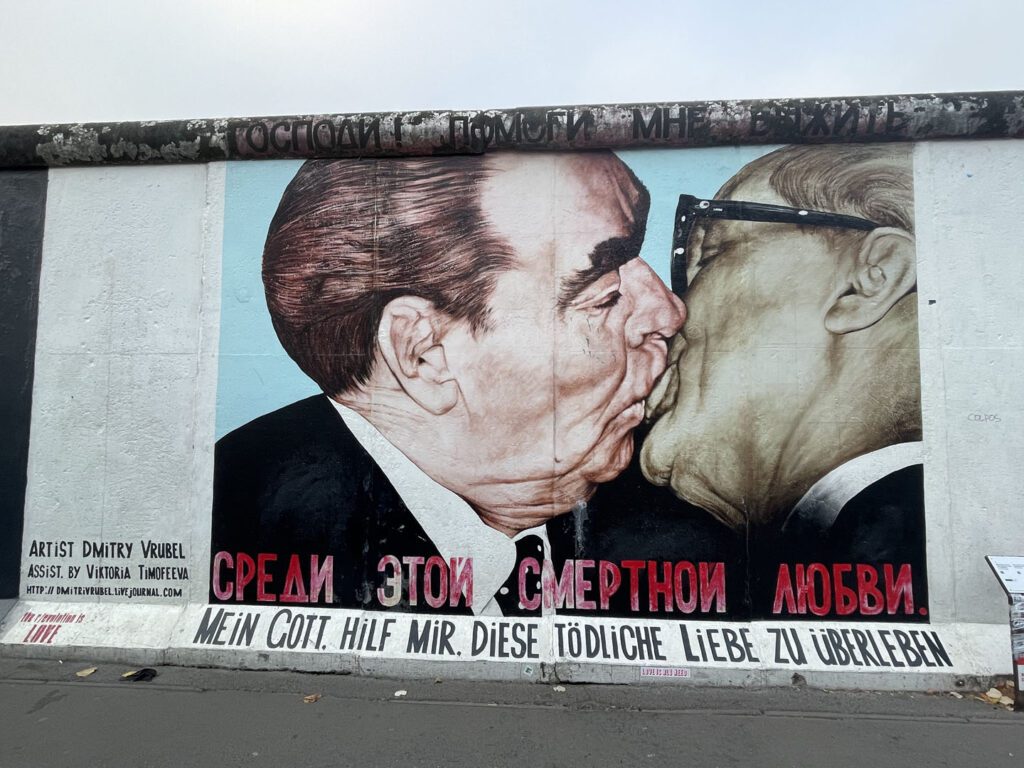 Berlin Wall Brezhnev and Honeker Mural