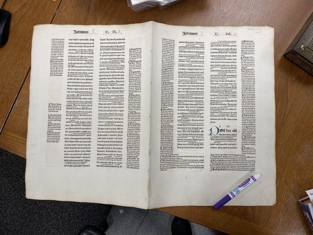 15th Century Bible Bifolium