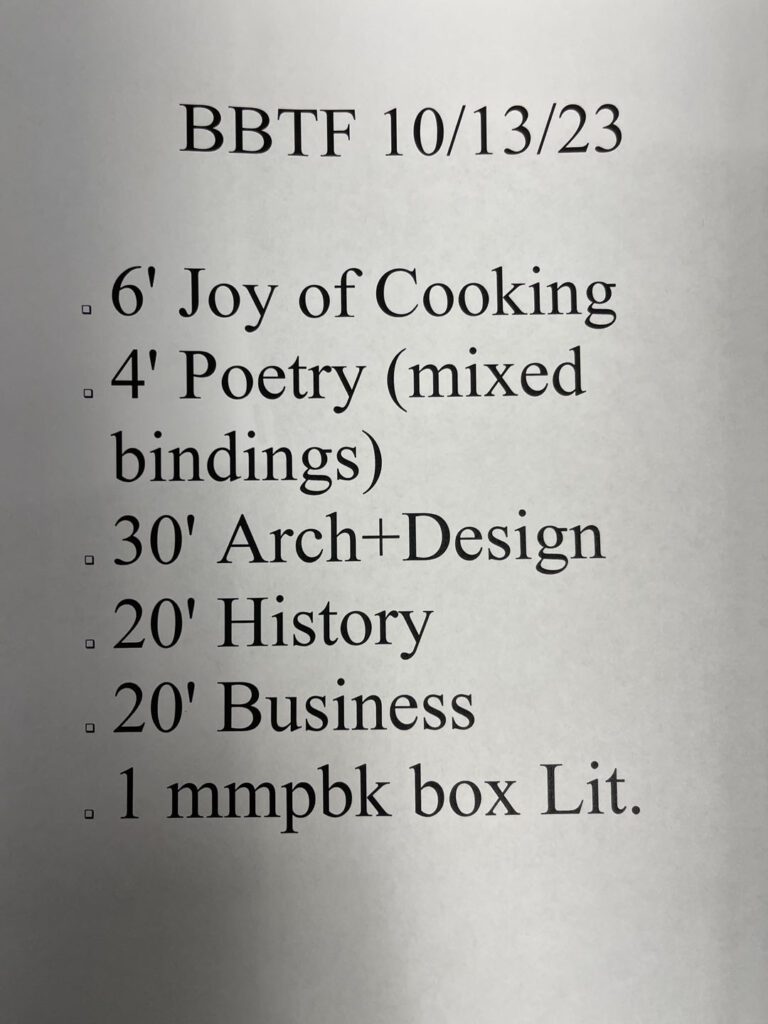 10/13 BBTF Orders