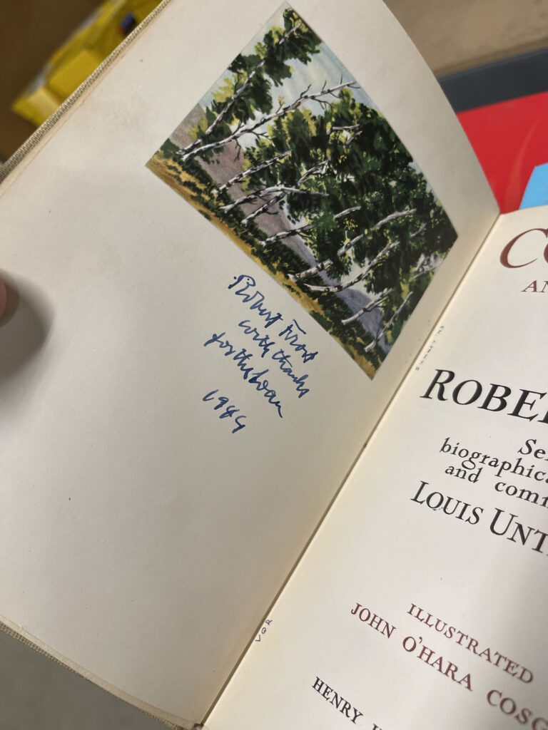 Robert Frost Inscription